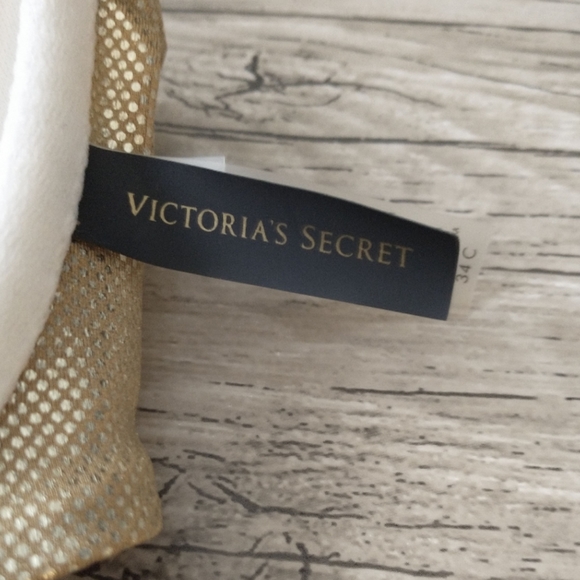 Victoria's Secret Gold Bandeau Bikini Top 34C - Picture 6 of 6